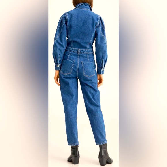 Mango Denim Jumpsuit - Picture 3 of 9